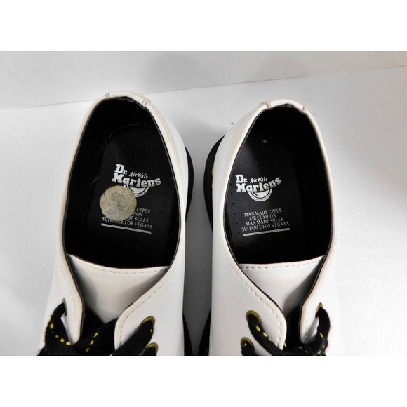 Doc Dr. Martens White 27214 Vegan Leather Derby Shoe Men Size 6 Women Size‎ 7 main image 5